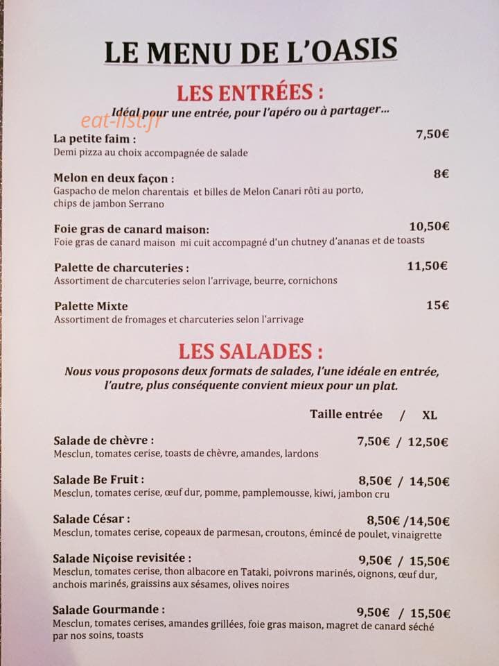 L'Oasis — carte page 2