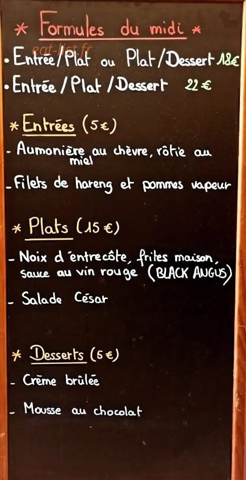 La Table du 9 — carte page 1
