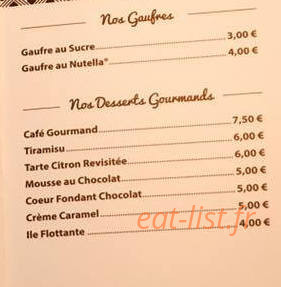 Le café  de fany — carte page 2