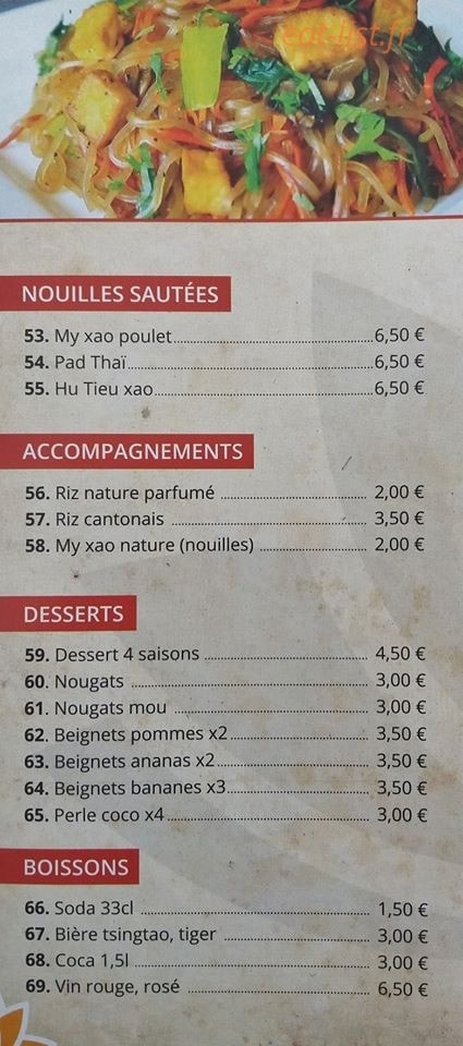 Siam kitchen — carte page 4