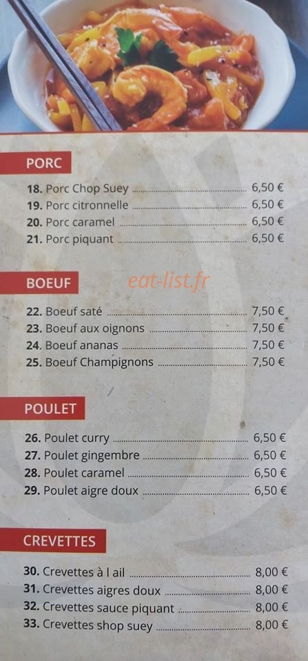 Siam kitchen — carte page 2