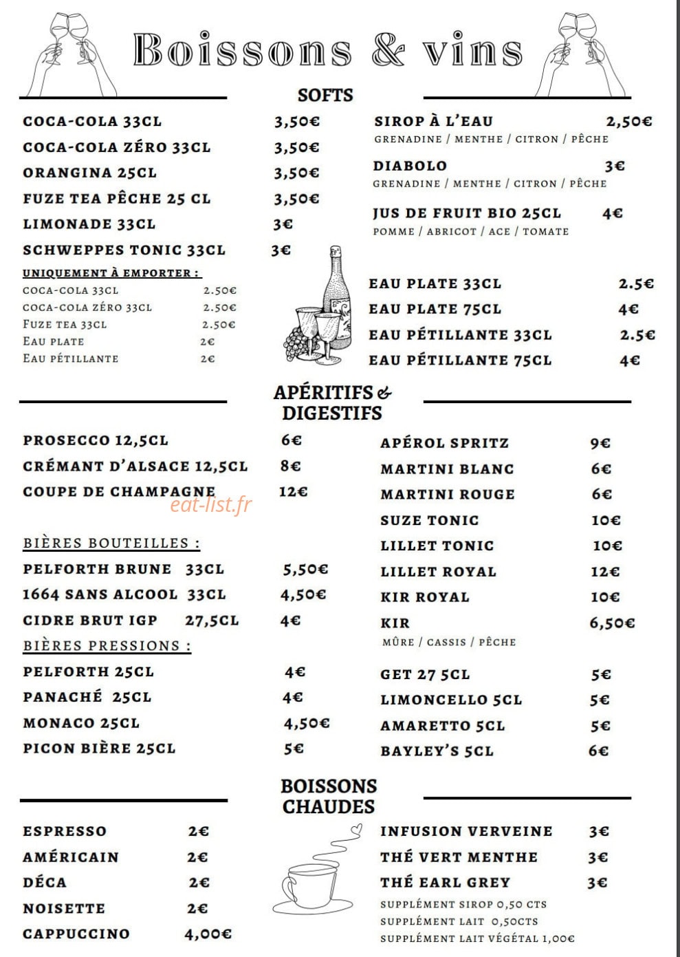 La Pitance — carte page 3