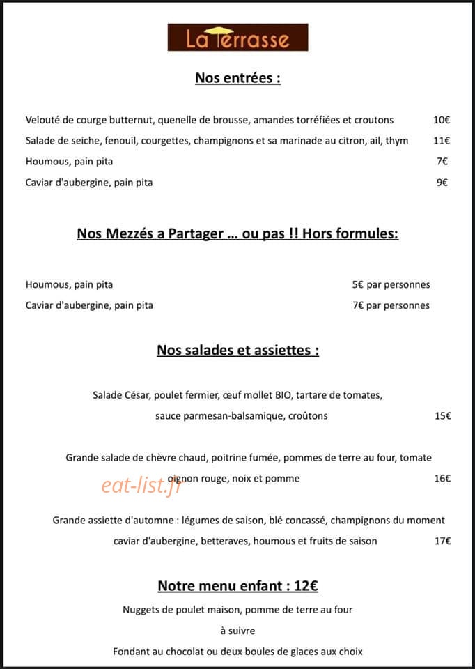 La Terrasse — carte page 3