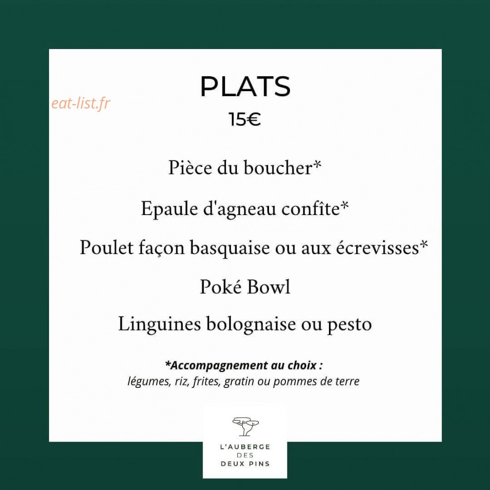 Auberge des 2 Pins — carte page 4