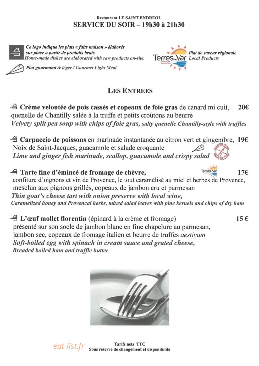 Le Saint Endréol — carte page 1