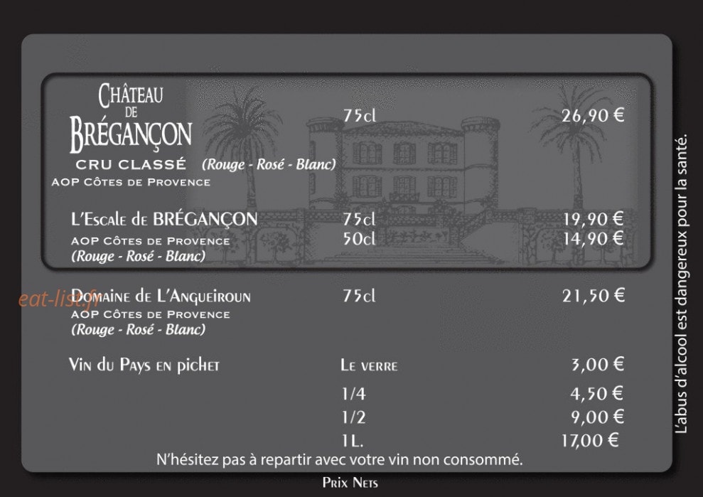 Chez Laurent — carte page 10