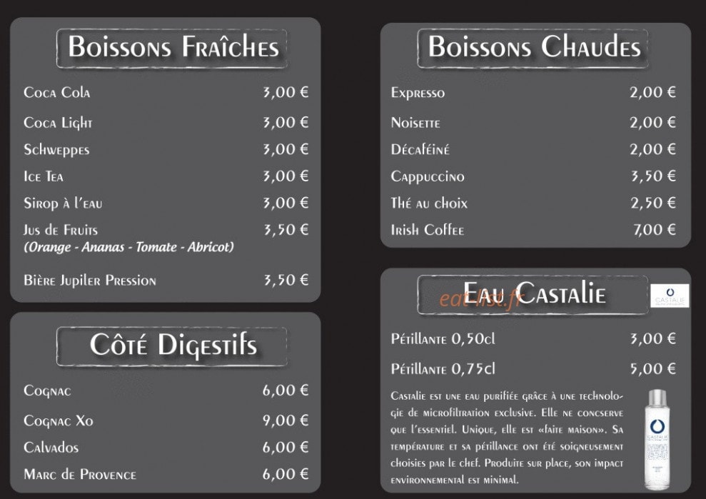 Chez Laurent — carte page 9