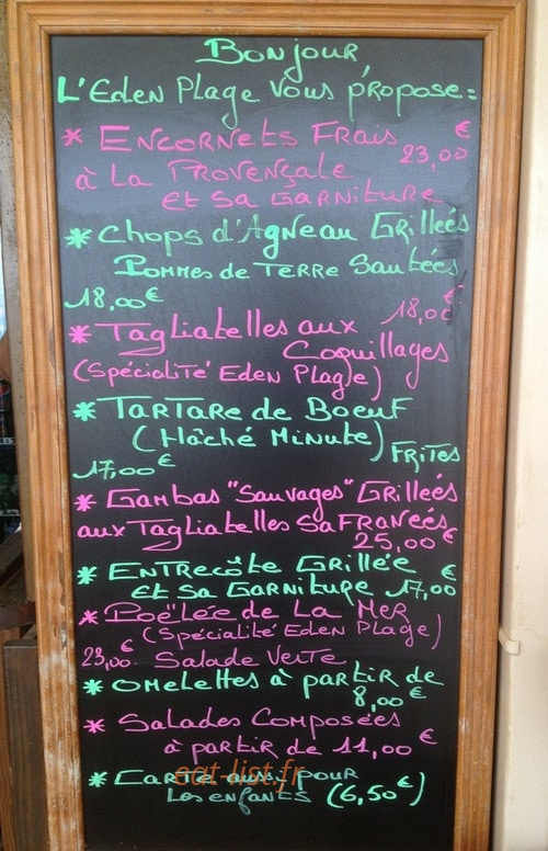 Eden Plage — carte page 1