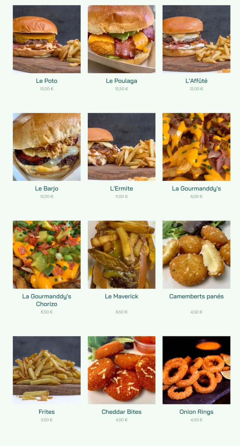 Foir'Food — carte page 1