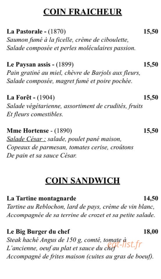Le Café Cézanne — carte page 6