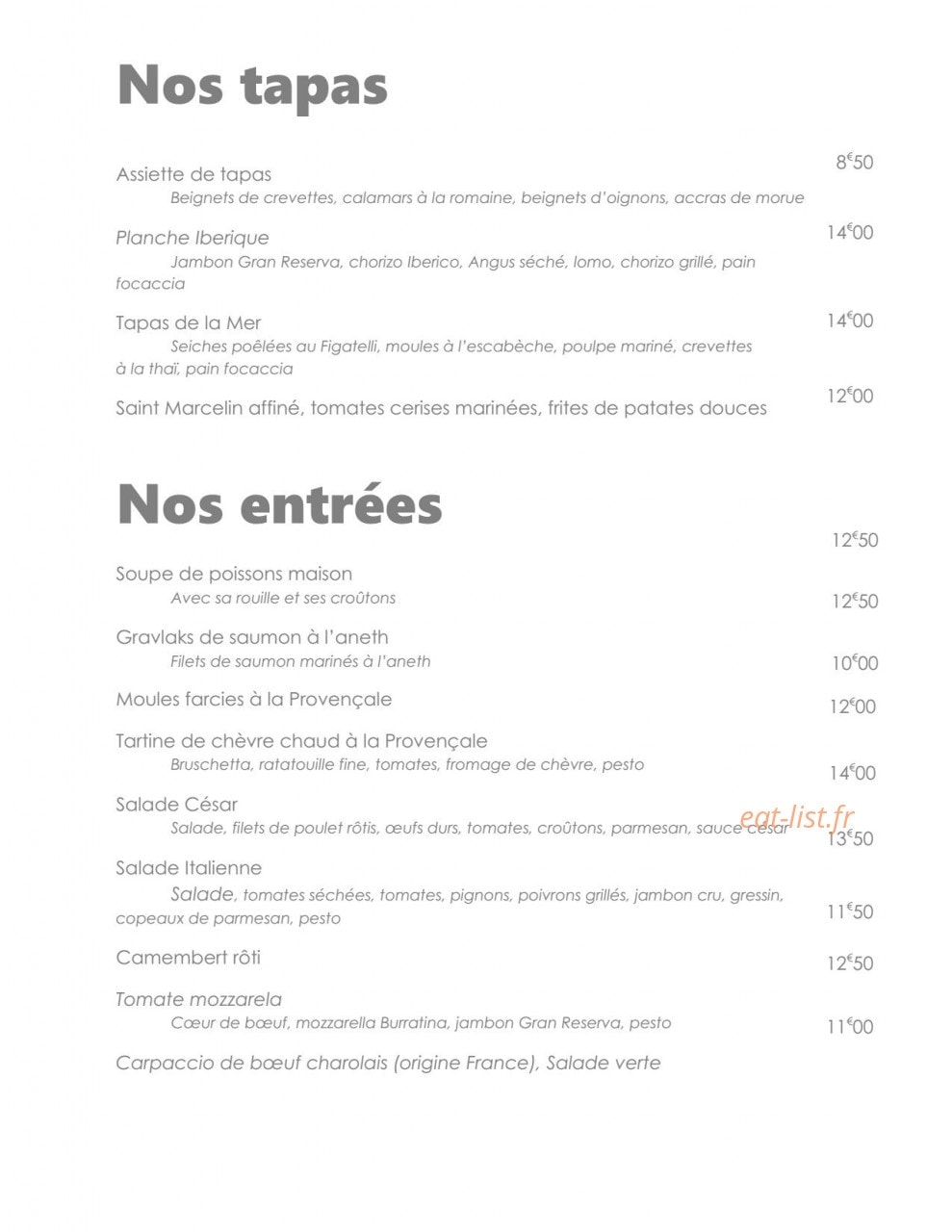 Le Grand Pavois — carte page 1