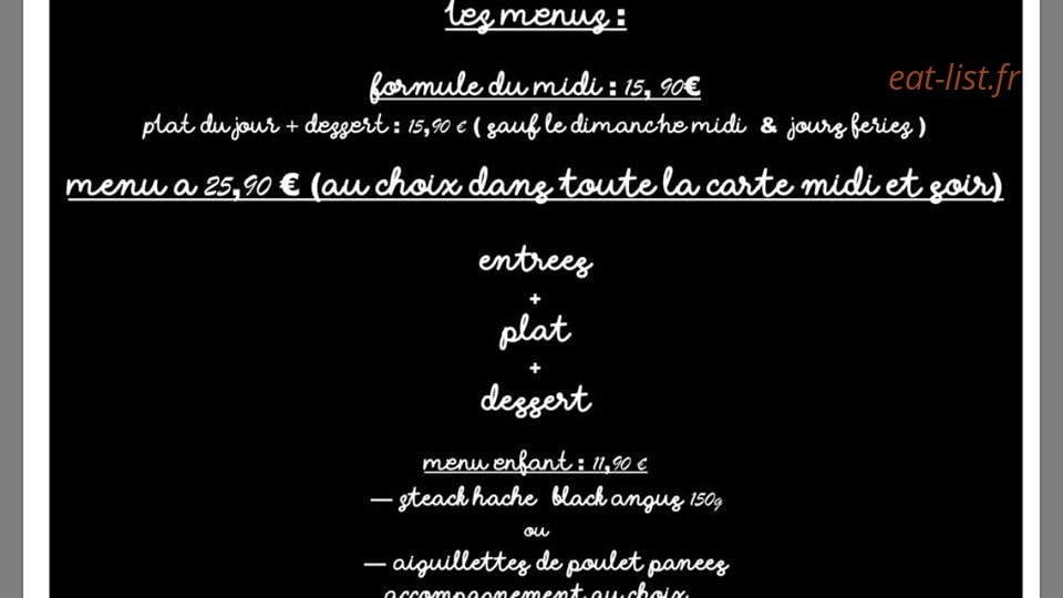 Le TamTam Restaurant — carte page 4