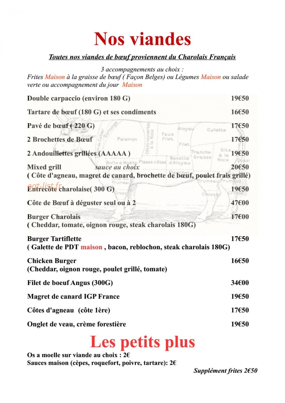 Sur La Côte — carte page 1