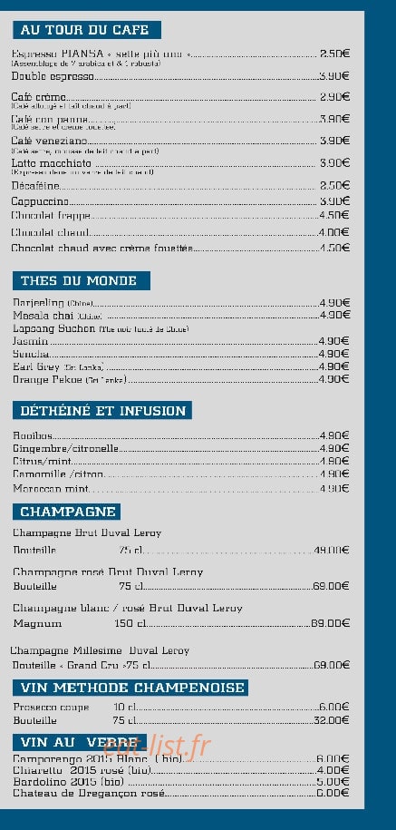 Tre Ombre — carte page 6