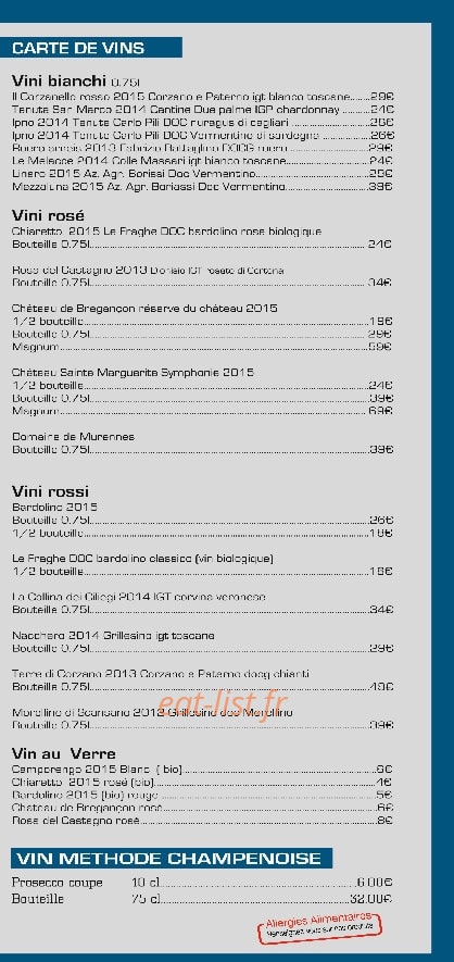 Tre Ombre — carte page 3