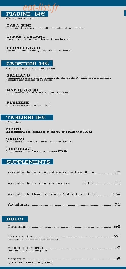 Tre Ombre — carte page 2
