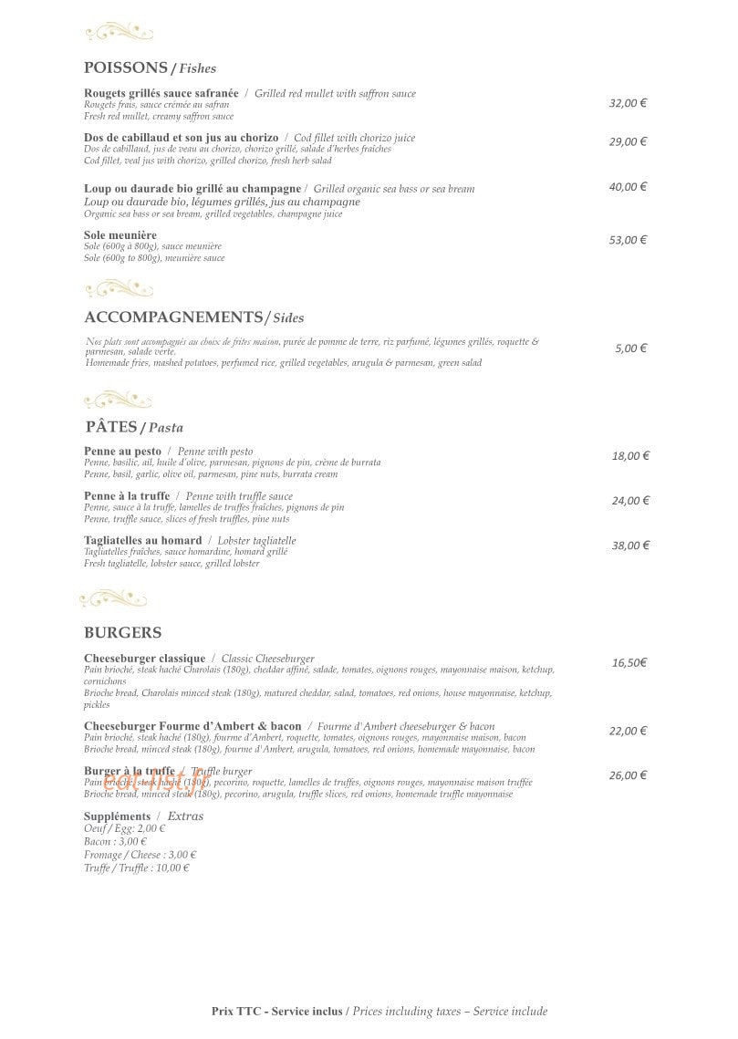 Biglari Cafe — carte page 2