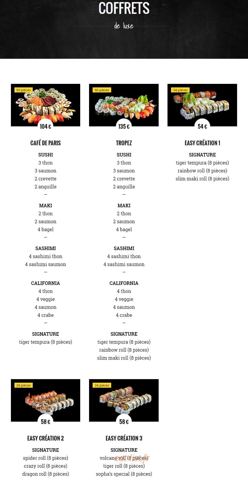 Café de paris — carte page 3