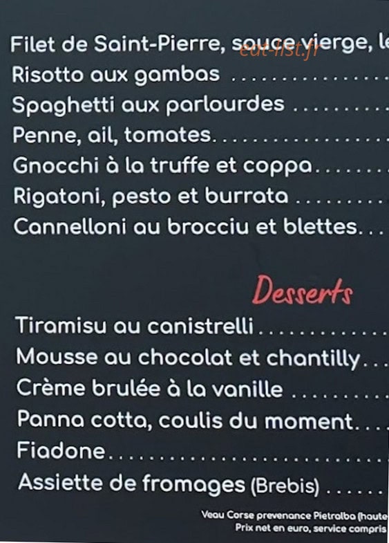 Chez Tonton — carte page 2