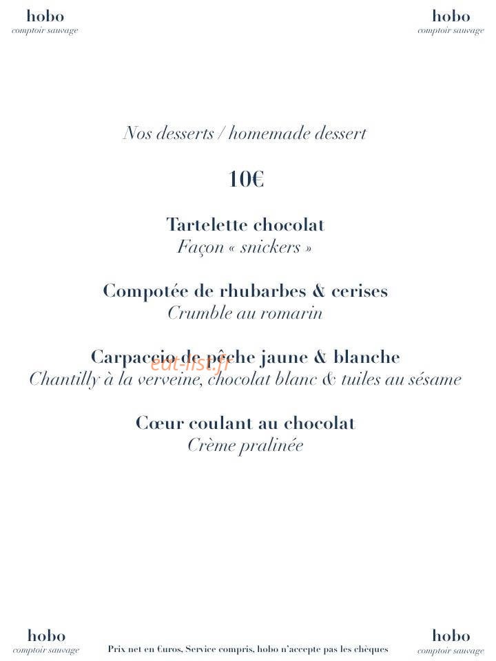 Hobo — carte page 2