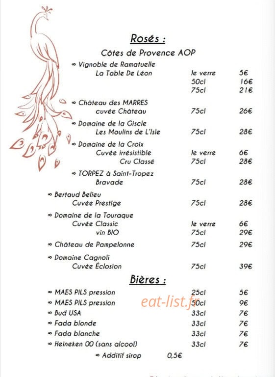 La Table de Léon — carte page 6