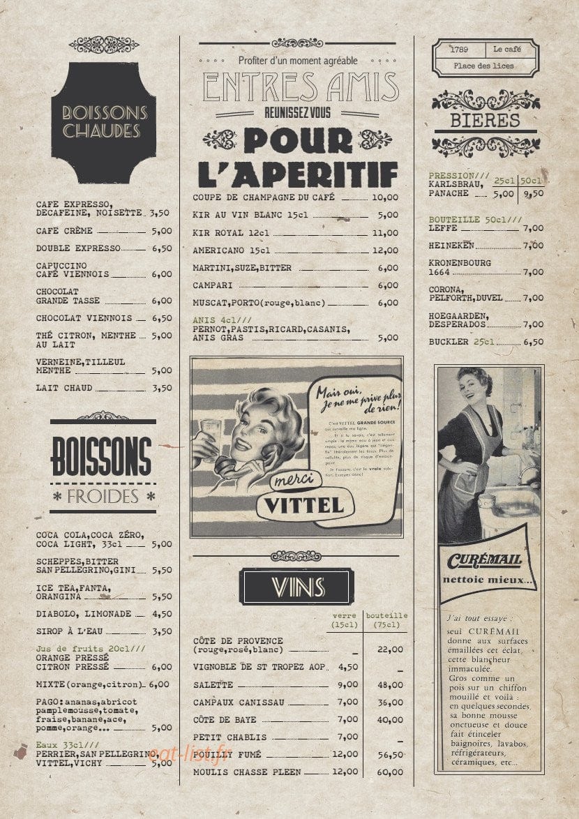 Le cafe Saint tropez — carte page 5