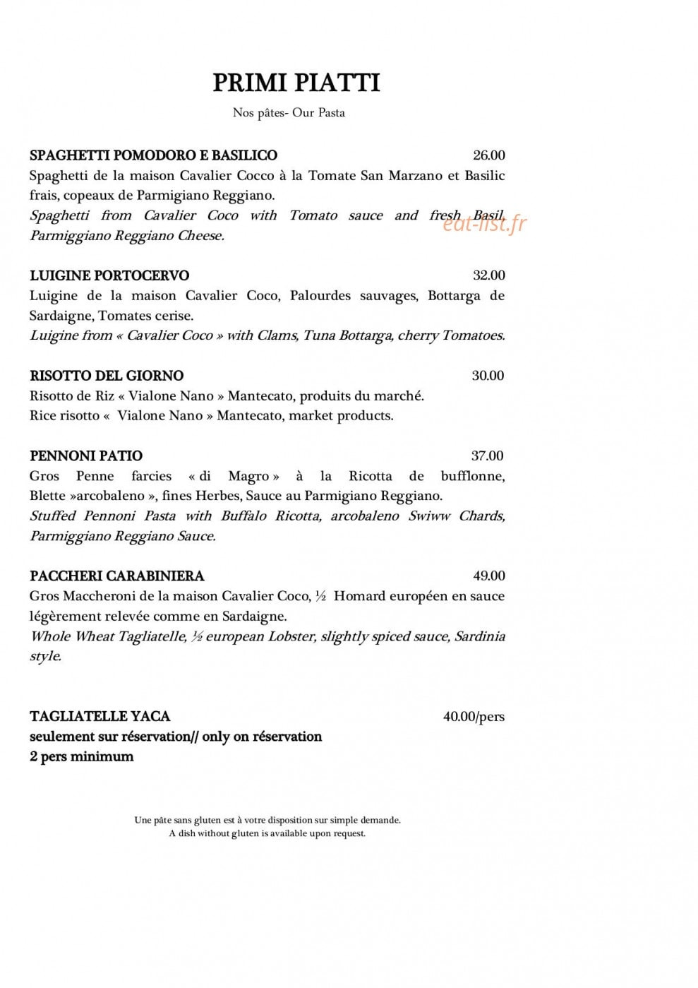 Le Yaca — carte page 2