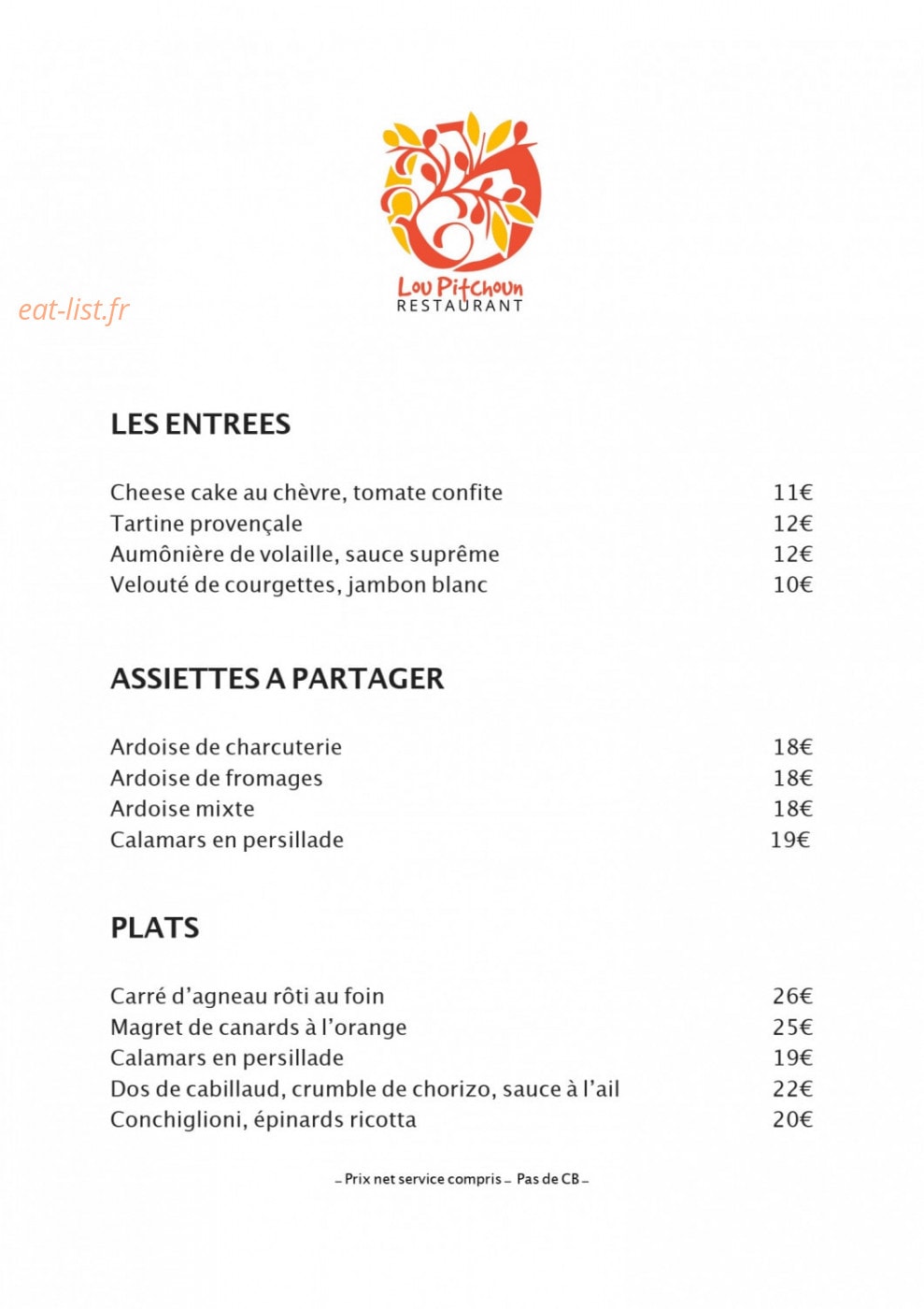 Lou Pitchoun — carte page 1