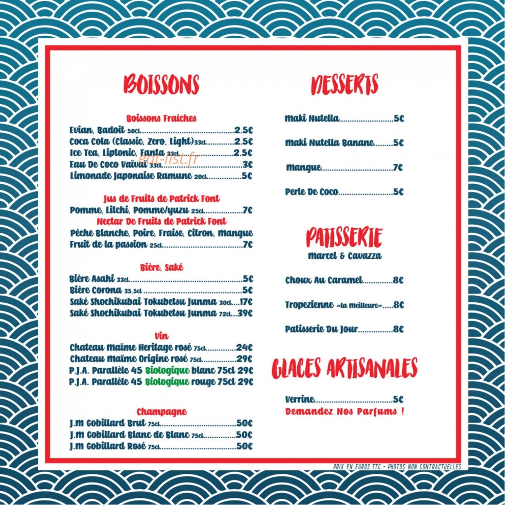 Sushi San — carte page 13