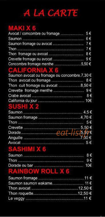 Sushinko — carte page 3