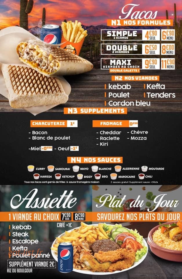 A&m Food — carte page 4
