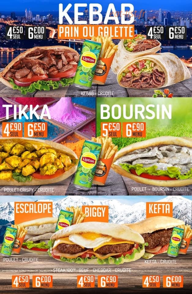 A&m Food — carte page 1