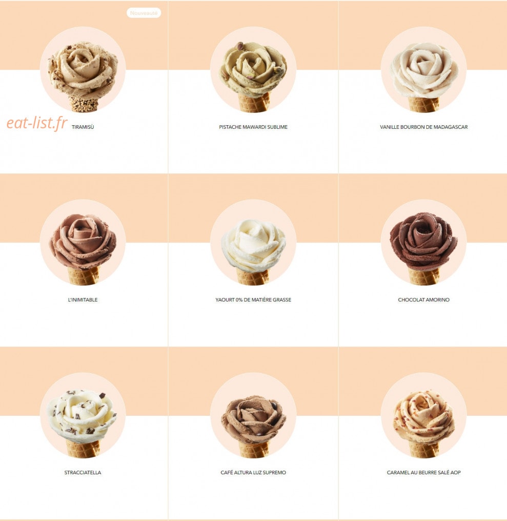 Amorino — carte page 3