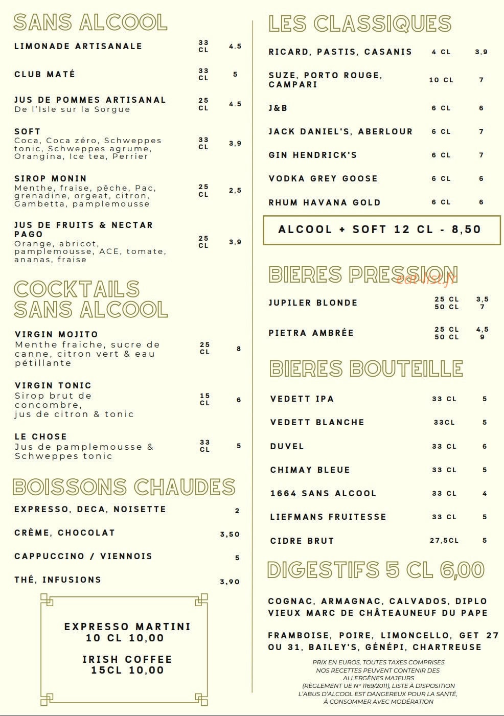 Au Chineur — carte page 4