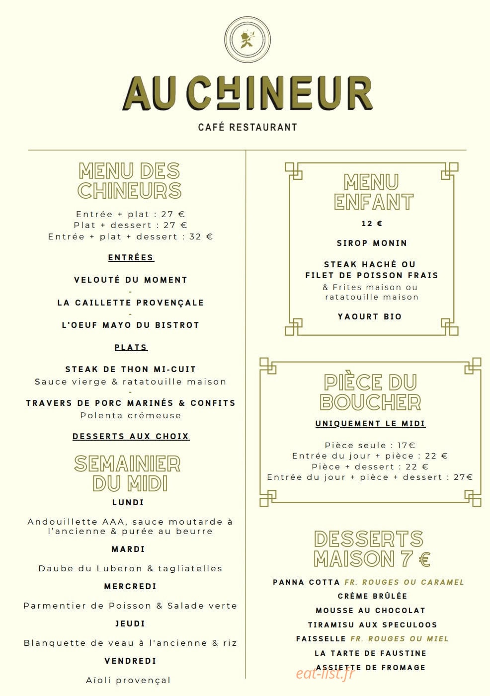 Au Chineur — carte page 2