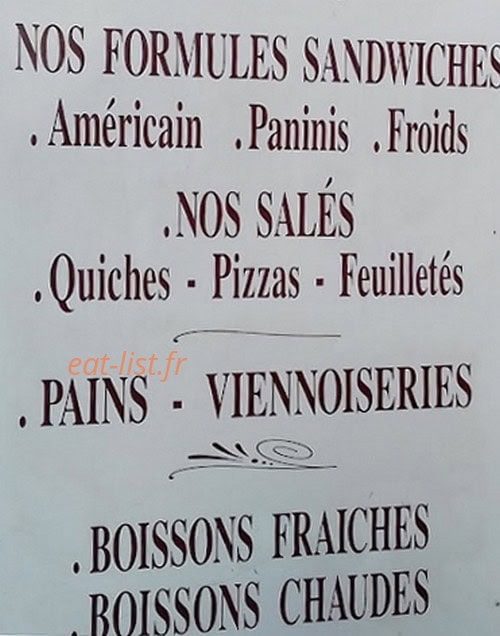 Au Coin Chaud — carte page 1