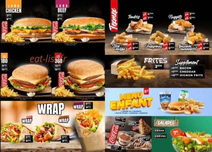 B&Burger — carte page 4