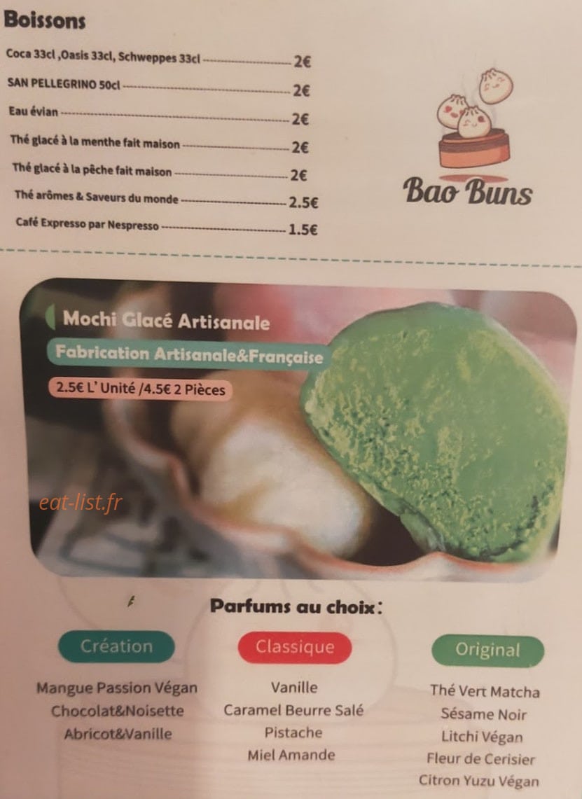 Bao buns — carte page 1