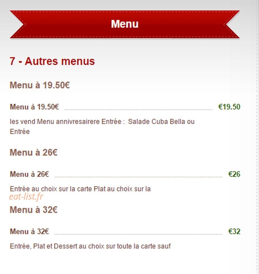 Bodeguita — carte page 7