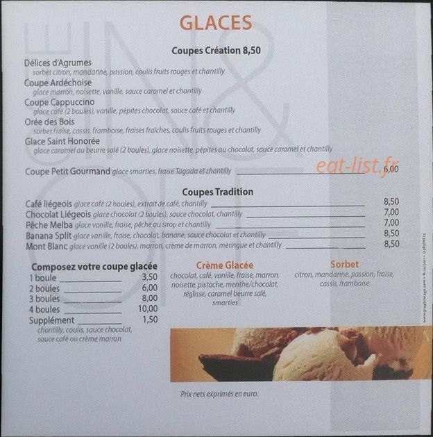 café in & off — carte page 6