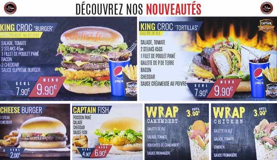 Captain Burger A Avignon Carte Menu Et Photos