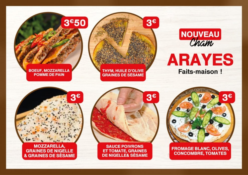 Cham Fast Food — carte page 4