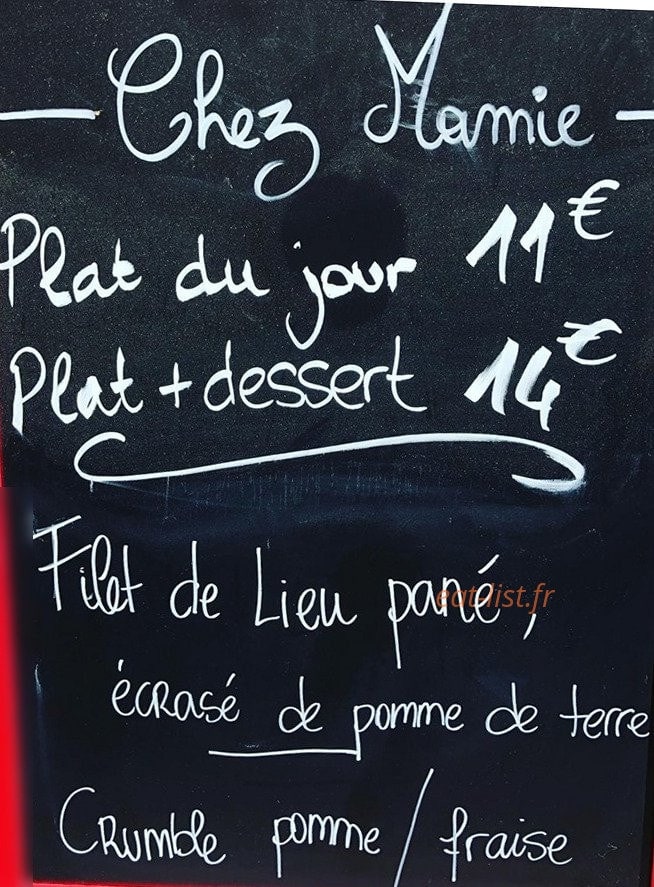 Chez Mamie — carte page 1