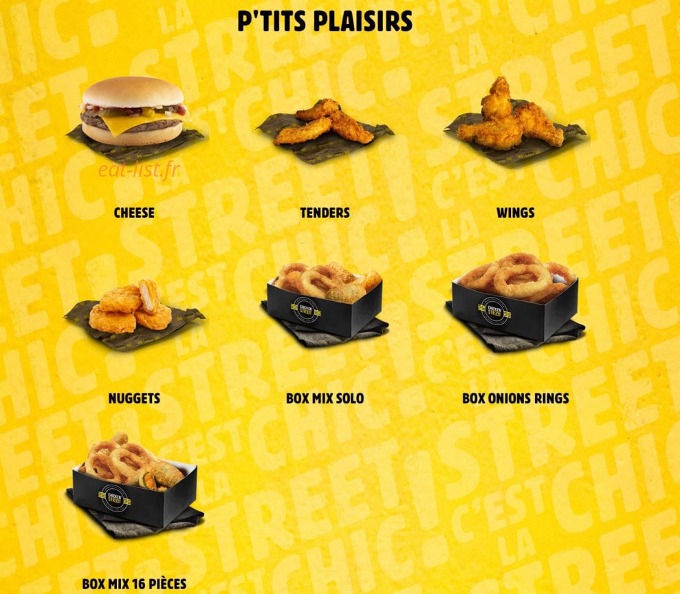 Chicken Street — carte page 4