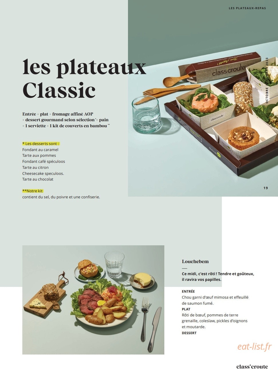 Class'croute — carte page 17