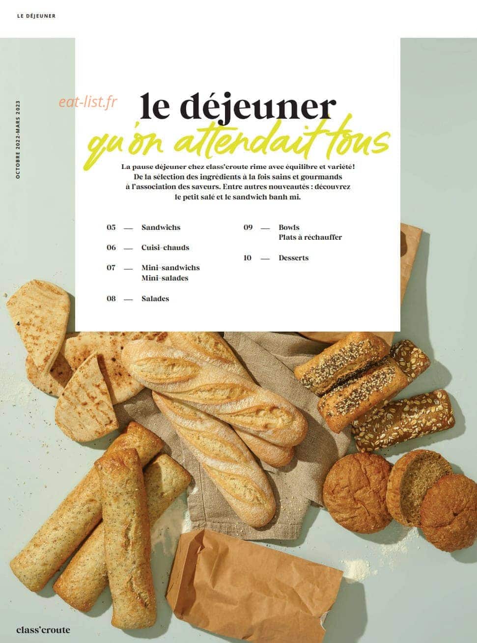 Class'croute — carte page 2