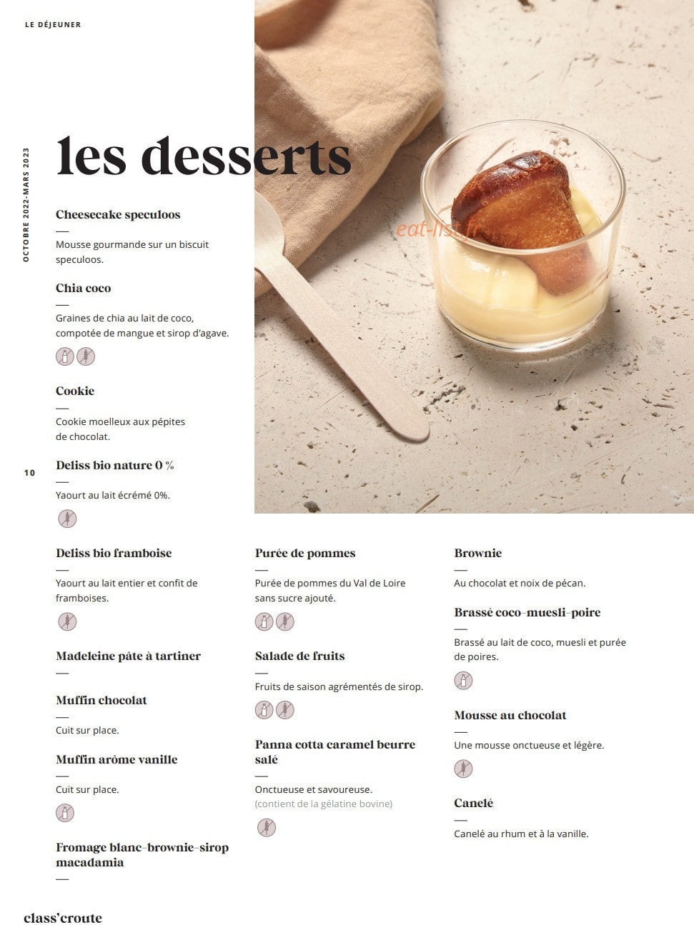 Class'croute — carte page 8