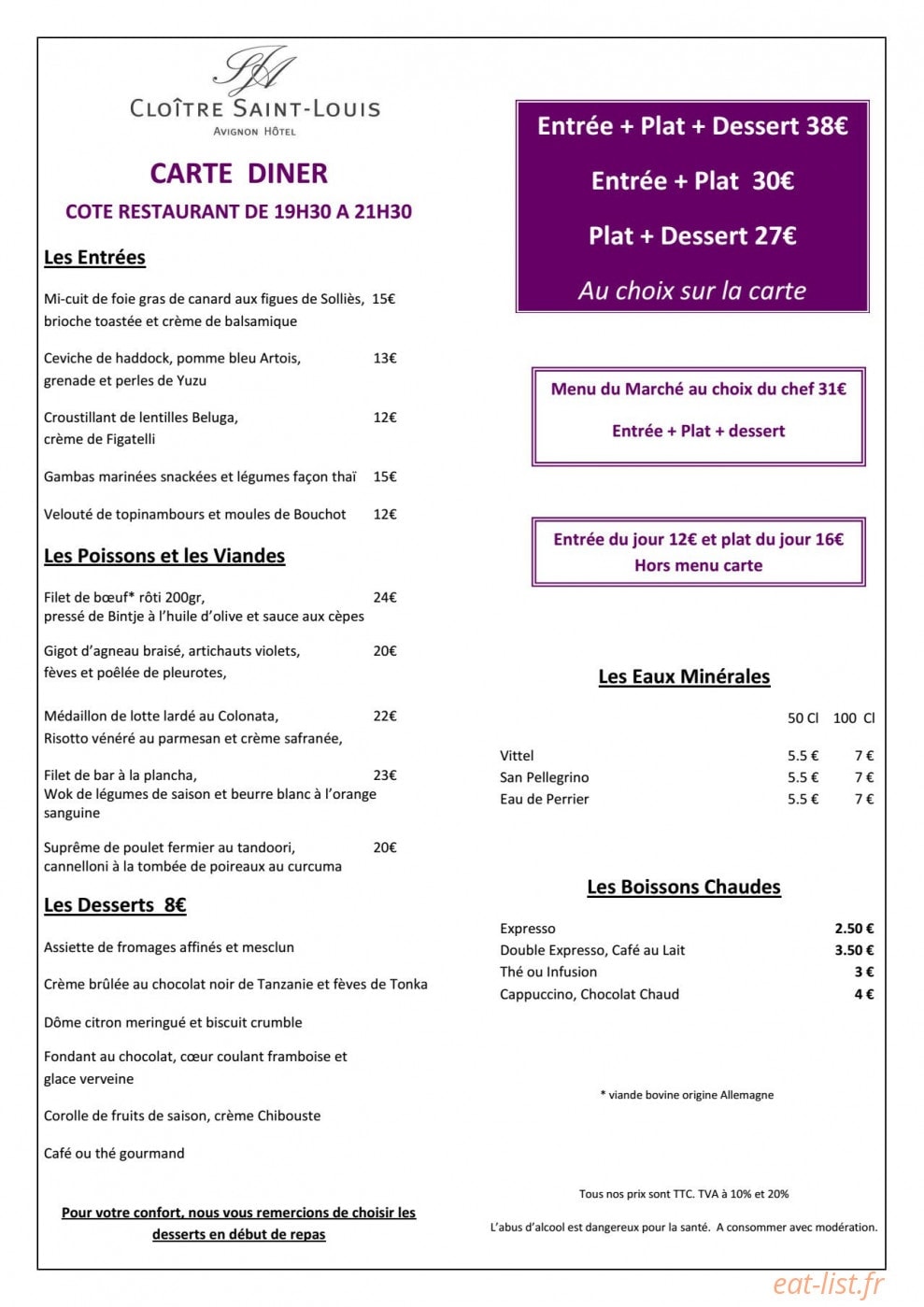 Cloitre Saint Louis — carte page 2