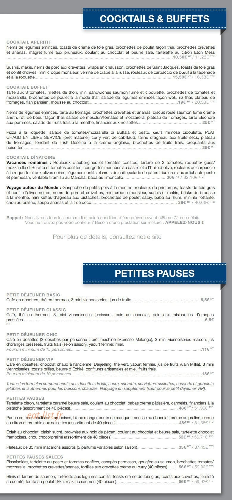 Cuisine § Comptoir — carte page 3