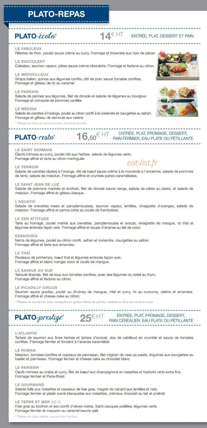 Cuisine § Comptoir — carte page 2